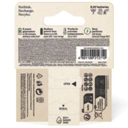 GP Batteries Recyko Rechargeable 9V Ni MH Battery Screwfix