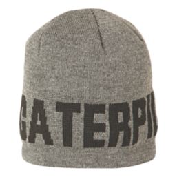 CAT  Branded Beanie Grey