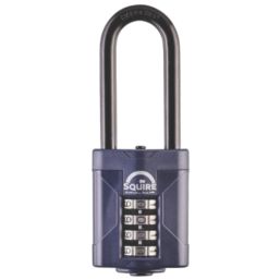 Squire  Steel Water-Resistant Long Shackle Combination  Padlock 50mm