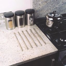 Unika 300mm Self-Adhesive Worktop Protectors Polished 6 Pack