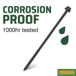 TimbaScrew  Hex Flange Thread Cutting Timber Screws 6.7mm x 200mm 50 Pack