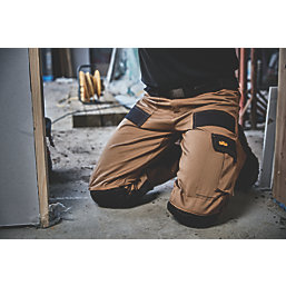 Site Pointer Work Trousers Stone / Black 30" W 32" L
