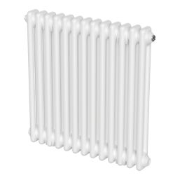 Flomasta 600mm x 605mm 2089BTU White Square 2 Column Radiator