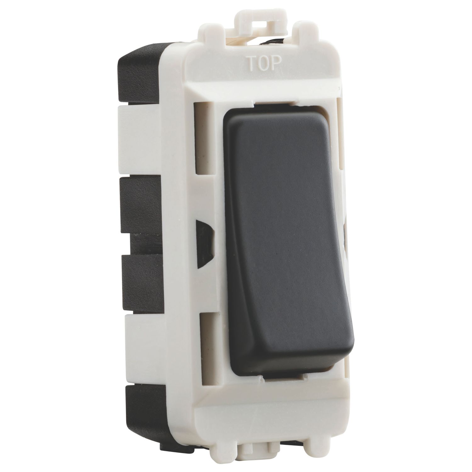 Knightsbridge 20AX Grid DP Control Switch Anthracite (397CR)