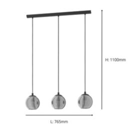 Eglo Ariscani Pendant Light Black