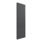 Reina Flat Double 1600mm x 514mm 4035BTU Anthracite Vertical Designer Radiator