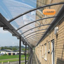 Axgard Polycarbonate Clear Impact-Resistant Glazing Sheet 620mm x 1240mm x 4mm