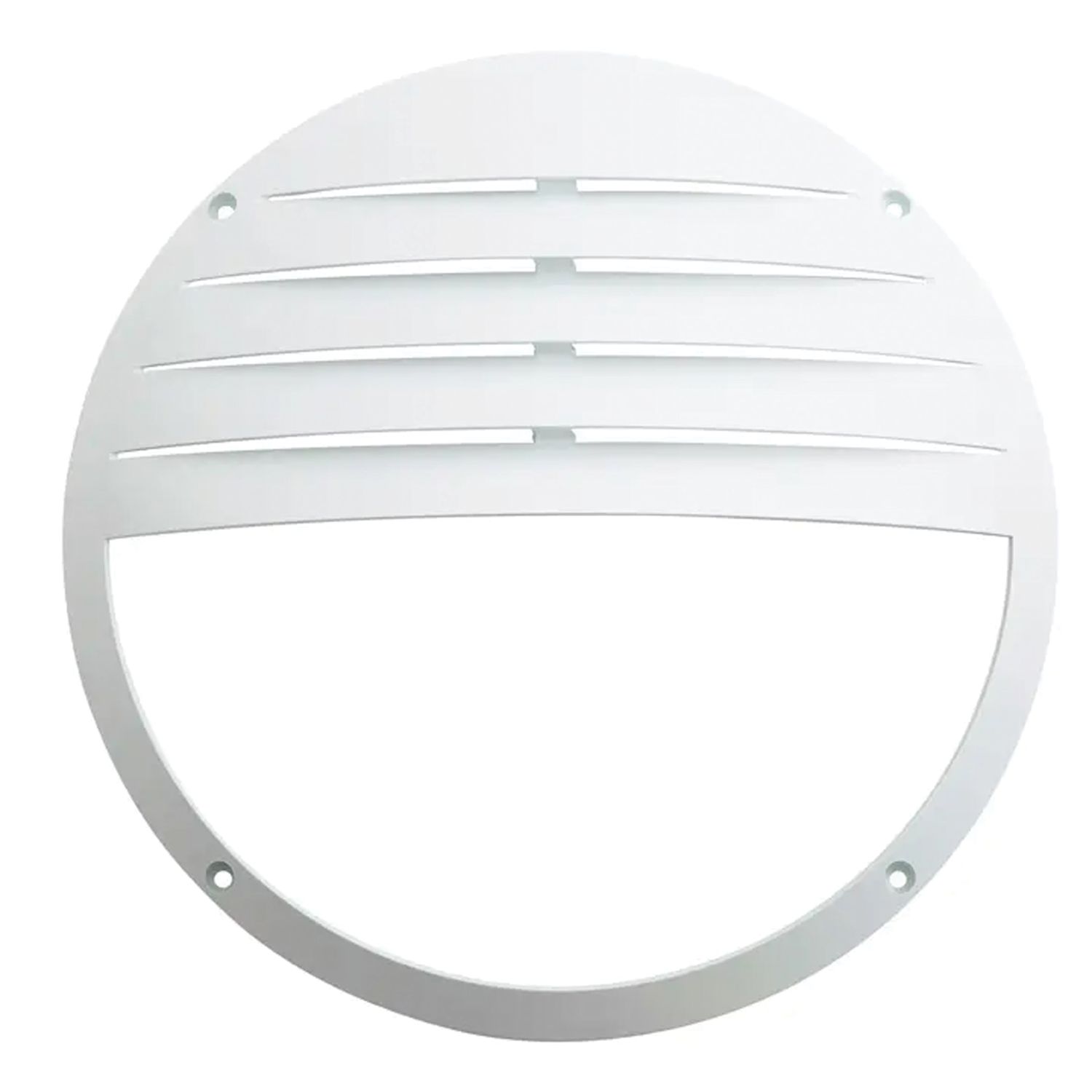 4lite Mini Louvred Bulkhead Cover White 280mm (397GR)