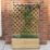 Forest Trellis Rectangular Garden Planter Natural Timber 800mm x 400mm x 1370mm