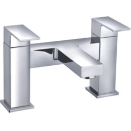 ETAL Avon Polished Chrome 152mm Deck Mounted Lever 2 Tap Holes Bath Mixer Tap