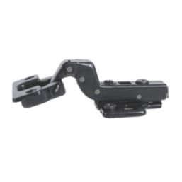 Eclipse 3D Adjustable Soft Close Steel 105° Inset Matt Black Cabinet Hinges 62mm 2 Pack
