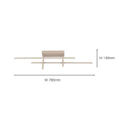 Eglo Trepiliano LED Ceiling Light Sandy 23W 2500lm