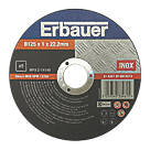 Erbauer  Metal Cutting Discs 5" (125mm) x 1mm x 22.2mm 5 Pack