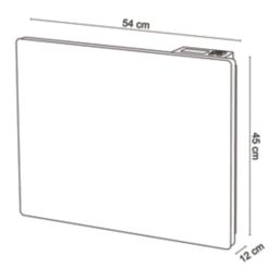 Blyss  1000W Electric Wall-Mounted Radiant Panel Heater 450mm x 540mm White 3410BTU