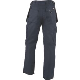 Dickies Eisenhower Multi-Pocket Trousers Navy Blue 30" W 32" L