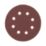 Flexovit  A203F 60 Grit 8-Hole Punched Multi-Material Sanding Discs 115mm 6 Pack