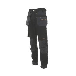 DEWALT Harrison Work Trousers Black/Grey 34" W 33" L