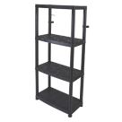 Essentials  4-Tier Plastic Garage Shelving Unit 600mm x 300mm x 1300mm