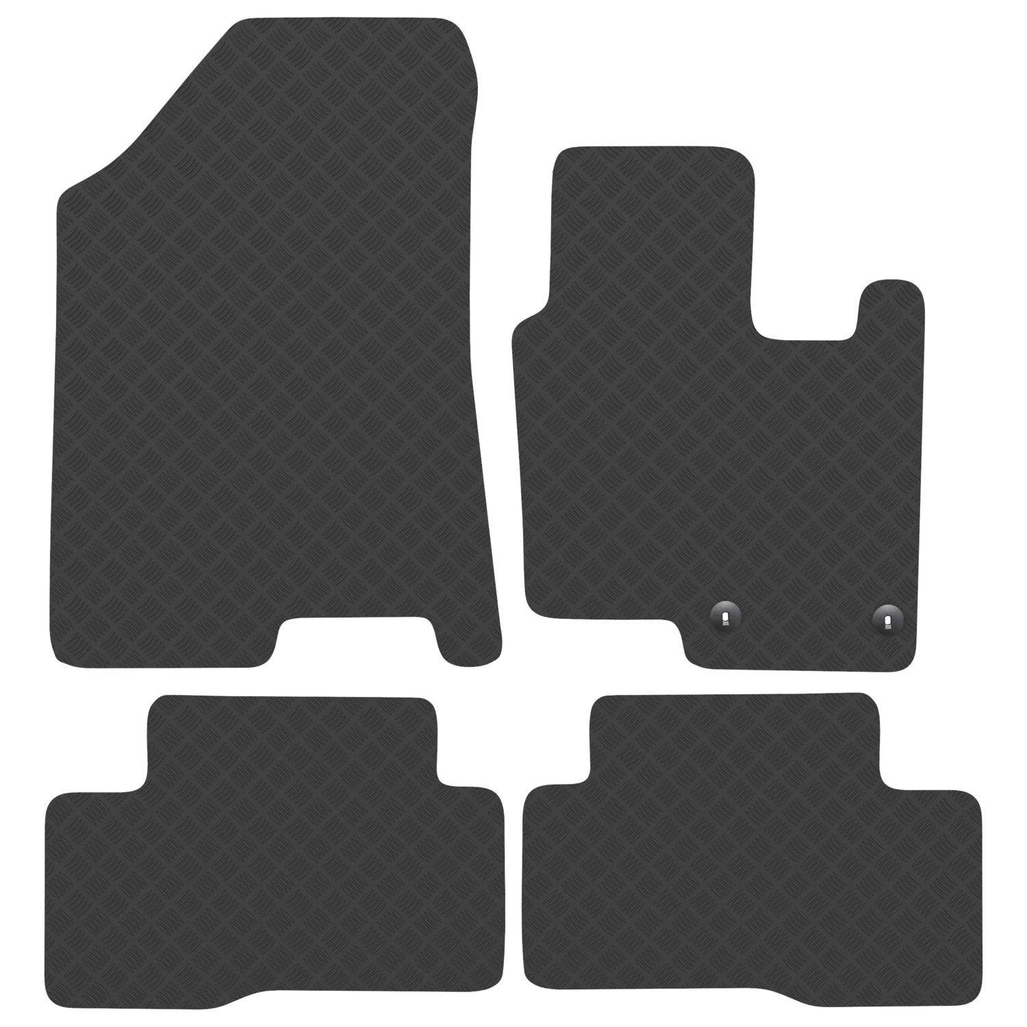 Car Mat Co. Kia Sportage 2022 on Rubber Car Mats 4 Piece Set (397VV)