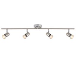 Saxby Palermo Bar 4-Light Spotlight Brushed Chrome-Effect