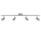 Saxby Palermo Bar 4-Light Spotlight Brushed Chrome-Effect