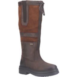Cotswold Broadway Size 8 Womens Brown Waterproof Slip-On Non Safety Work Boots