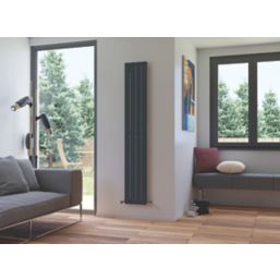 Ximax 1800mm x 295mm 1949BTU Anthracite Vertical Designer Radiator