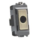 Knightsbridge GDM012AB 0A Grid Flex Outlet Antique Brass