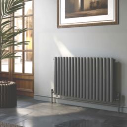 Reina Elips Single 600mm x 960mm 2514BTU Anthracite Horizontal Designer Radiator