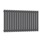 Reina Elips Single 600mm x 960mm 2514BTU Anthracite Horizontal Designer Radiator