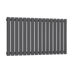 Reina Elips Single 600mm x 960mm 2514BTU Anthracite Horizontal Designer Radiator