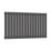 Reina Elips Single 600mm x 960mm 2514BTU Anthracite Horizontal Designer Radiator