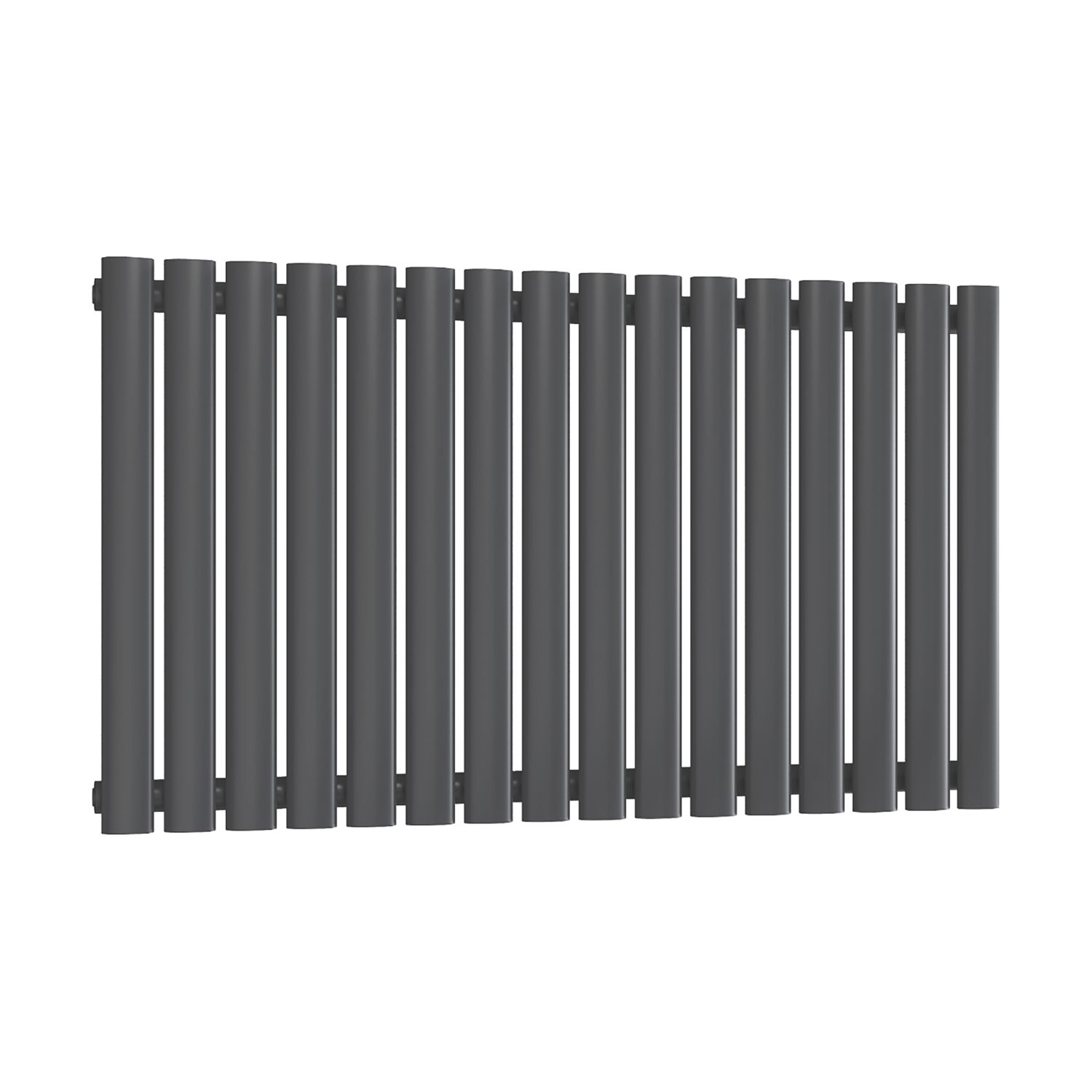 Reina Elips Single 600mm x 960mm 2514BTU Anthracite Horizontal Designer Radiator (398EE)
