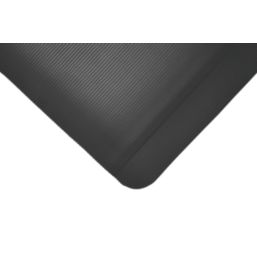 COBA Fluted Anti-Fatigue Floor Mat Black 3m x 0.9m x 10mm