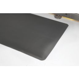 COBA Fluted Anti-Fatigue Floor Mat Black 3m x 0.9m x 10mm
