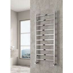 Reina 1200mm x 500mm 1170BTU Chrome Flat Designer Towel Radiator