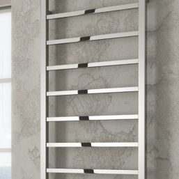 Reina 1200mm x 500mm 1170BTU Chrome Flat Designer Towel Radiator