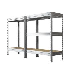 5-Tier Galvanised Steel Rivet Shelving Unit 750mm x 350mm x 1800mm