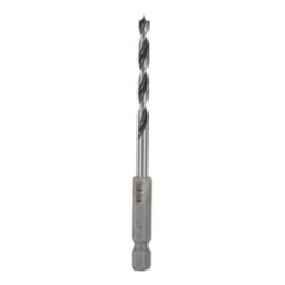 Titan  Hex Shank Double-Flute Brad Point Wood Drill Bit 4mm x 95mm