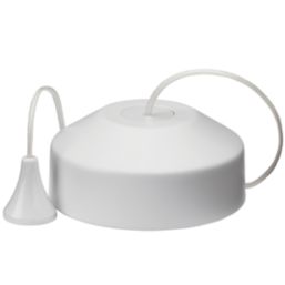 Knightsbridge  1-Way LED Pull Cord Dimmer Matt White