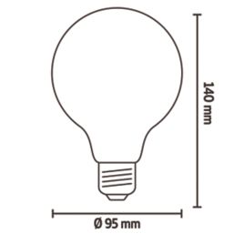 Calex  ES G95 LED Virtual Filament Smart Light Bulb 7W 806lm