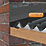 Corrapol-BT Rock n Lock Aluminium Wall Side Flashing Black 130 x 70mm x 6m