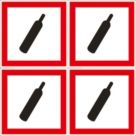 Essentials  Compressed Gas GHS Labels (Sheet) 100mm x 100mm