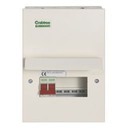 Crabtree Starbreaker 6-Module 4-Way Part-Populated  Main Switch Consumer Unit