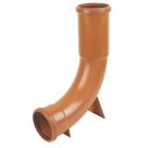FloPlast Push-Fit 87.5° Double Socket Settlement Rest Bend 110mm
