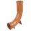 FloPlast Push-Fit 87.5° Double Socket Settlement Rest Bend 110mm