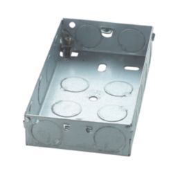 Appleby  2-Gang Galvanised Steel  Knockout Box 25mm