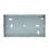 Appleby  2-Gang Galvanised Steel  Knockout Box 25mm