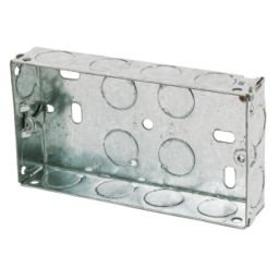Appleby  2-Gang Galvanised Steel  Knockout Box 25mm