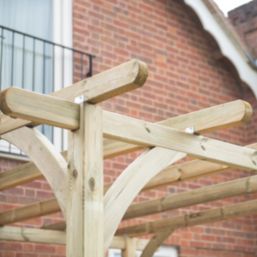 Forest Ultima 16' x 8' (Nominal) Flat Pergola & Patio Deck Kit